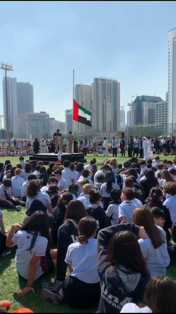 nohabish's tweet photo. The DAA community honouring the sacrifices and legacy of the UAE Martyrs ❤️🇦🇪 Commemoration Day 2018 @KHDA #DAABestYearEver #Gems_celebrates_zayed #UAENationalDay #DAAArabic #ZayedCrew #يوم_الشهيد@DAAElementary #DAAMiddle #DAAHigh https://t.co/MFtorDYjPf