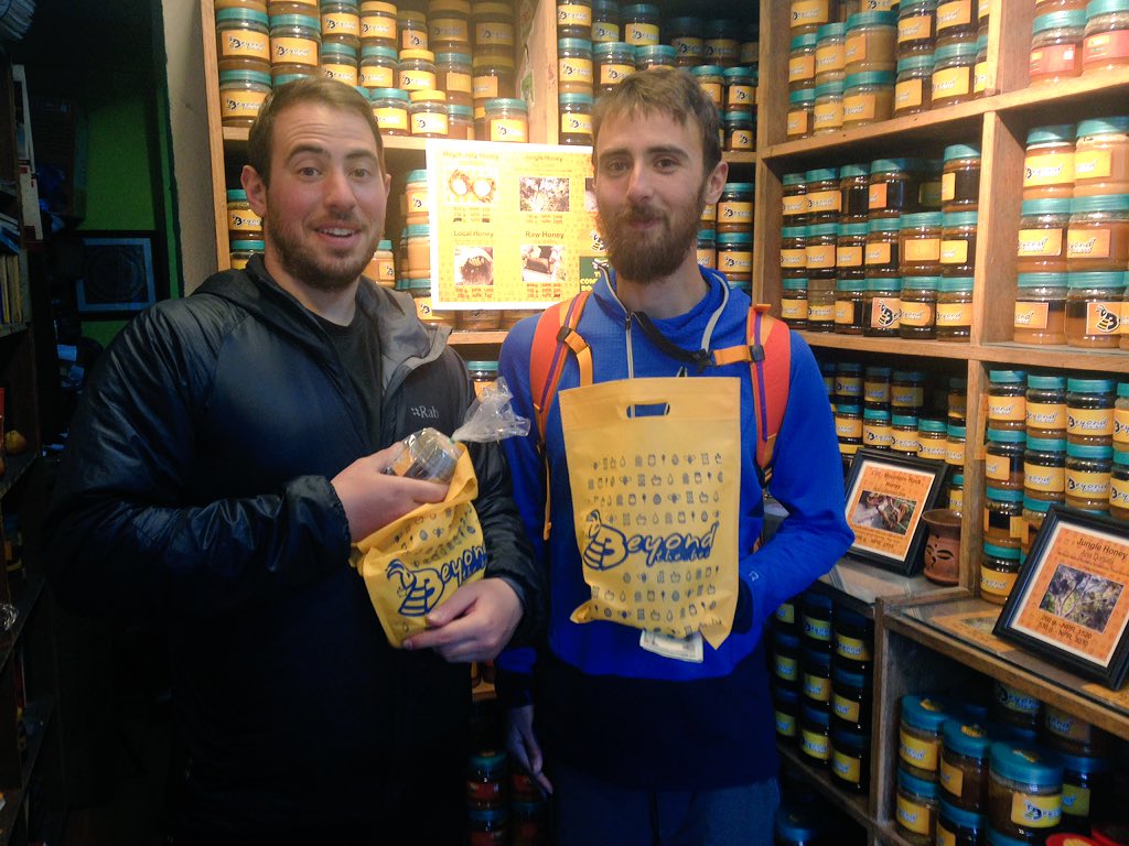 BeyondTheBee_NP's tweet photo. Friends from America 🇺🇸buying honey at the honey 🍯 store. #RedHoney #honey #HoneyBuyer https://t.co/H7aYEhGfDj