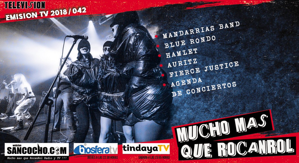 sancocho's tweet photo. Emisión 2018/042 de Mucho mas que RocanRol TV en @TvBiosfera 
👉📺 https://t.co/S4GIurVqNv https://t.co/adta2R6NJW
