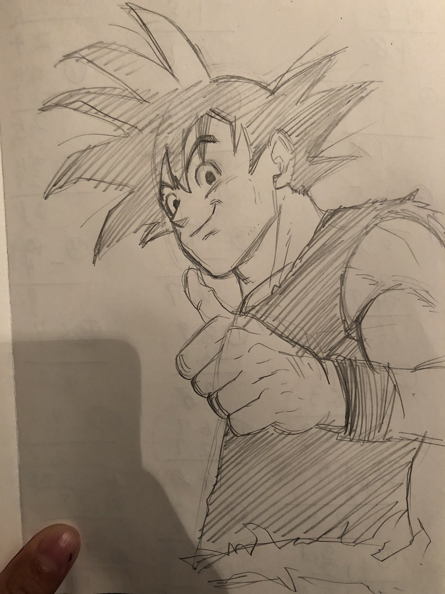 奥嶋ひろまさ 子どもの同級生がドラゴンボールの悟空を完璧に書けると言ってるそうなので 精神年齢 8歳の36歳漫画家はライバル心に火が付いて 悟空を描いて月曜日に学校に持って行かせようとしたけど 悟空難しいな T Co Fkfoygn2n5 Twitter