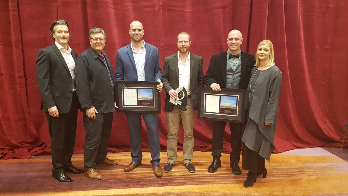 tomlinsongroup's tweet photo. Our new home #TheCORE wins the prestigious award for #Sustainable #Concrete #Construction at the #Ontario #Concrete #Awards @CSArchitect1 @ClelandJardine @ConcreteAwards @ConcreteOntario #TomlinsonReadyMix https://t.co/Ie4gIVkmem
