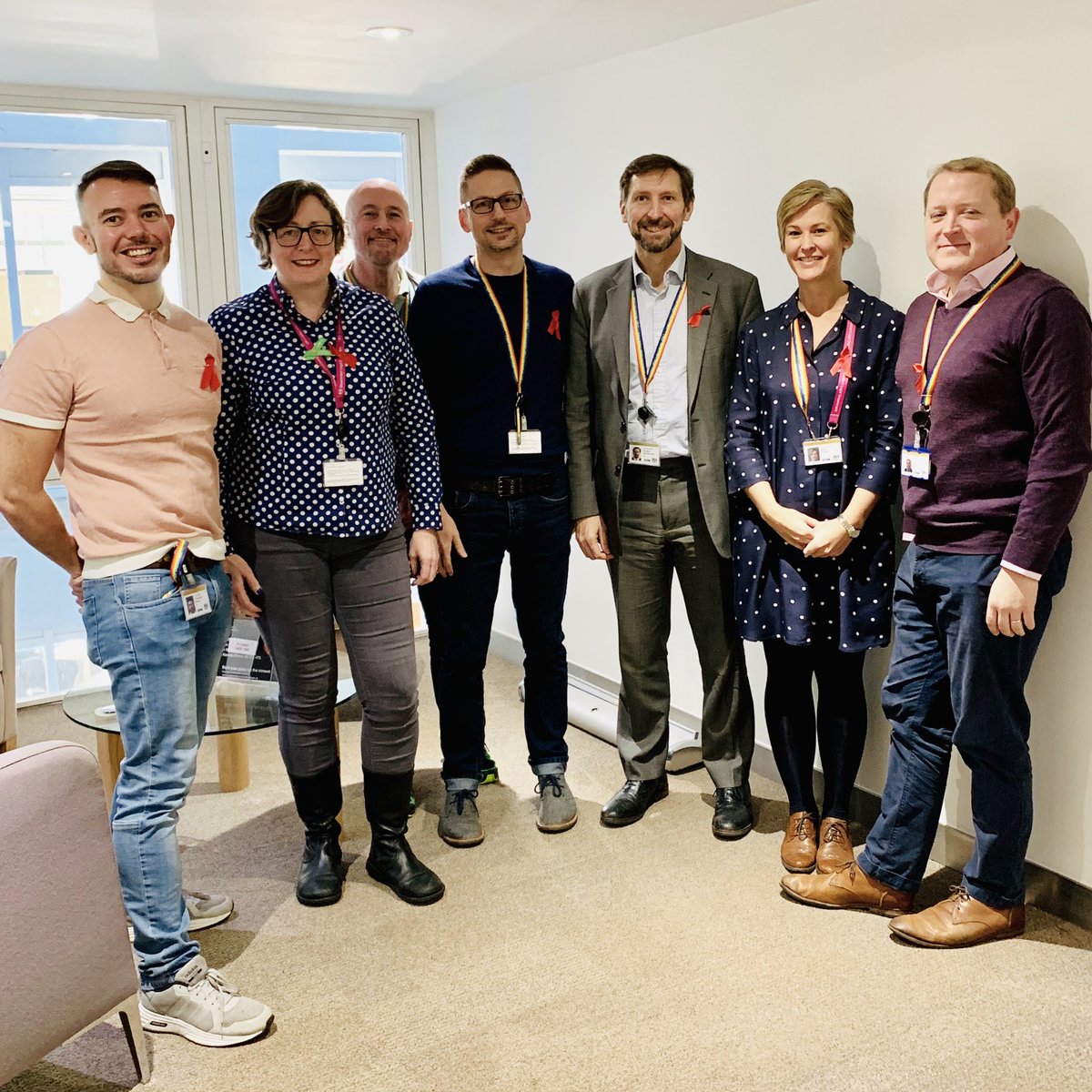GldLgbt's tweet photo. Members of the Network took a few moments out remember the 30th Anniversary of World AIDS Day #WorldAIDSDay2018 🏳️‍🌈 https://t.co/TDvojWHjRg