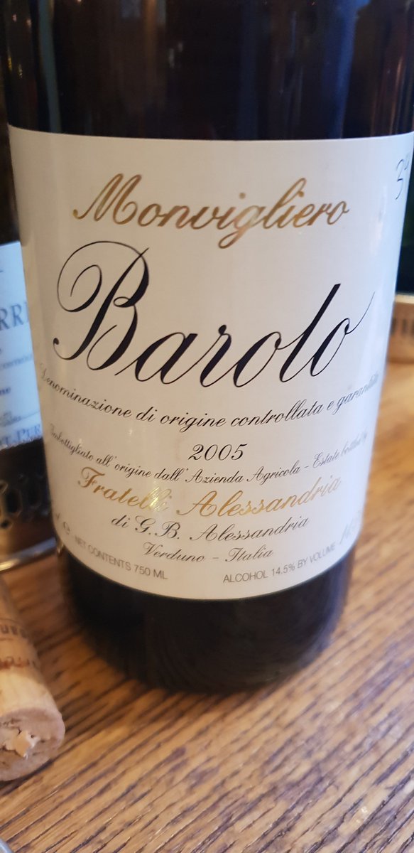 Wine of the Week… Magnificent Barolo, at its absolute apogée. The colour is gorgeous and the perfume shows off the best that Nebbiolo has to offer. SO impressive.