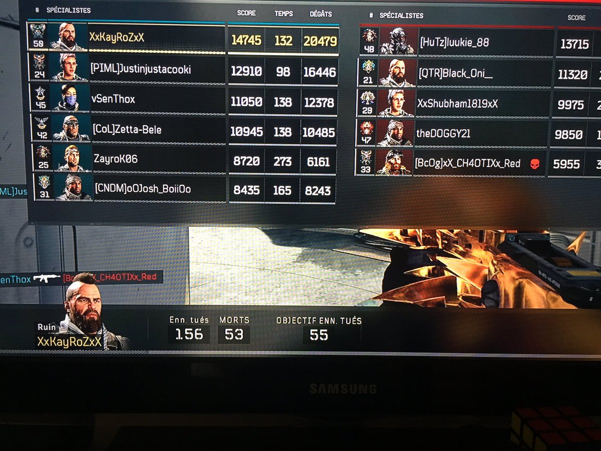 Steve25481891's tweet photo. Qui peut s assoire à ma table et dire j ai fait plus de kill sur bo4 qui les amis? https://t.co/i97y22A6ot