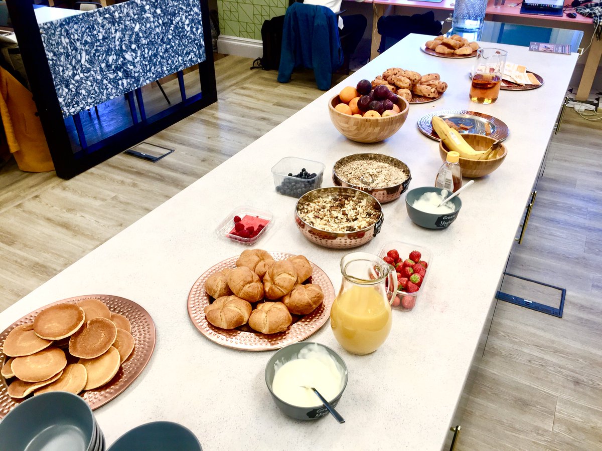 TeamHaystack's tweet photo. Thanks so much @WizuWorkspace for the delicious breakfast spread this morning. Great start to our Friday π #teamhaystack https://t.co/rN1ioEA4z2