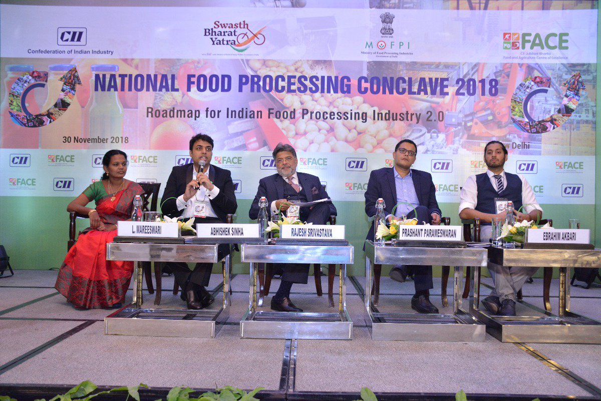 cii_face's tweet photo. When technology meet economies, magic happens. @gooddotofficial defines the future of meat industry~Abhishek Sinha, Co-founder and CEO, Good Dot Enterprises Pvt Ltd at #CIIFoodProcessingConclave. #SwasthaBharath @MOFPI_GOI https://t.co/miXWe7k3vh