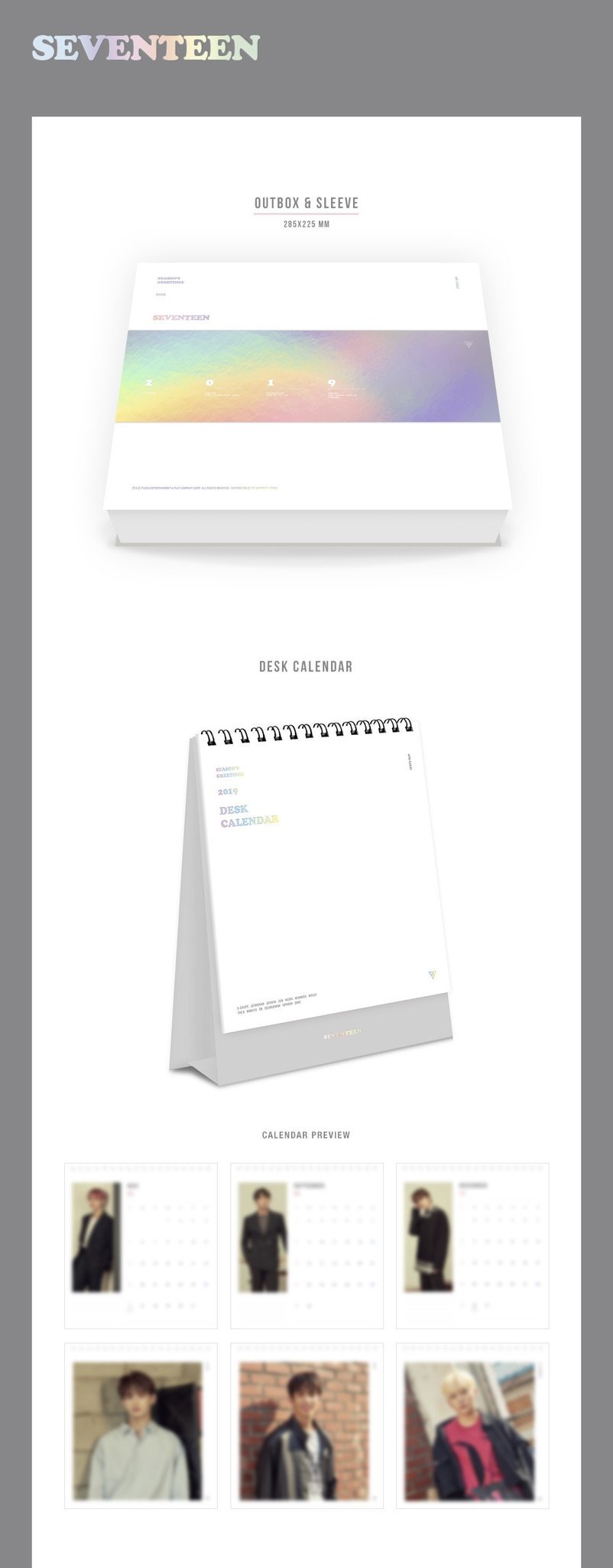 Seventeen 2019 Season's greetings photocard | eBay