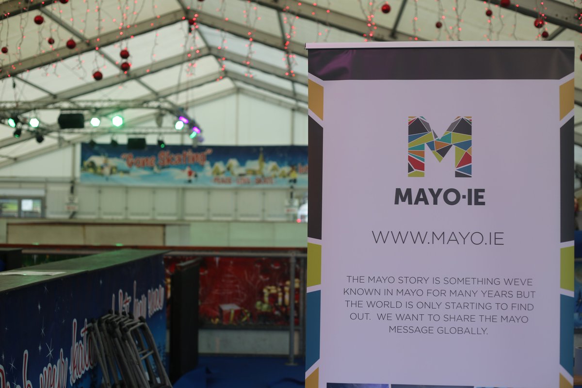 MayoDotIE's tweet photo. Exciting times as finishing touched are being put in place ahead of the offical opening of @CastlebarOnIce later today by @KeithpBarry
The weather is clearing up presently and we hope to see a big crowd at the #Mall for 5pm.
#MayoOnIce #Castlebar #OfficialOpening https://t.co/IQHMehdNta