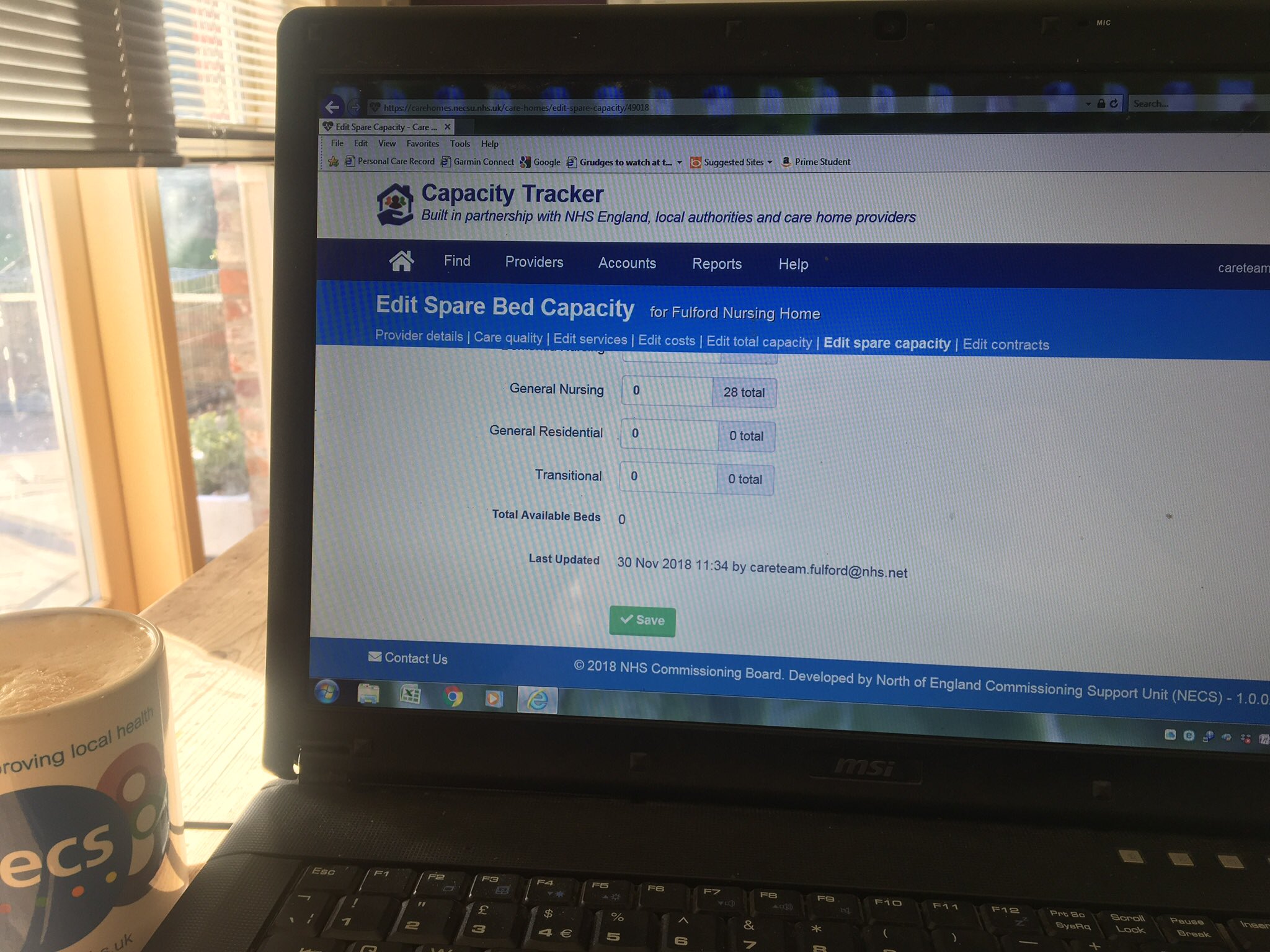 Fulford Nursing Home on Twitter "Capacity Tracker updated. Fulford