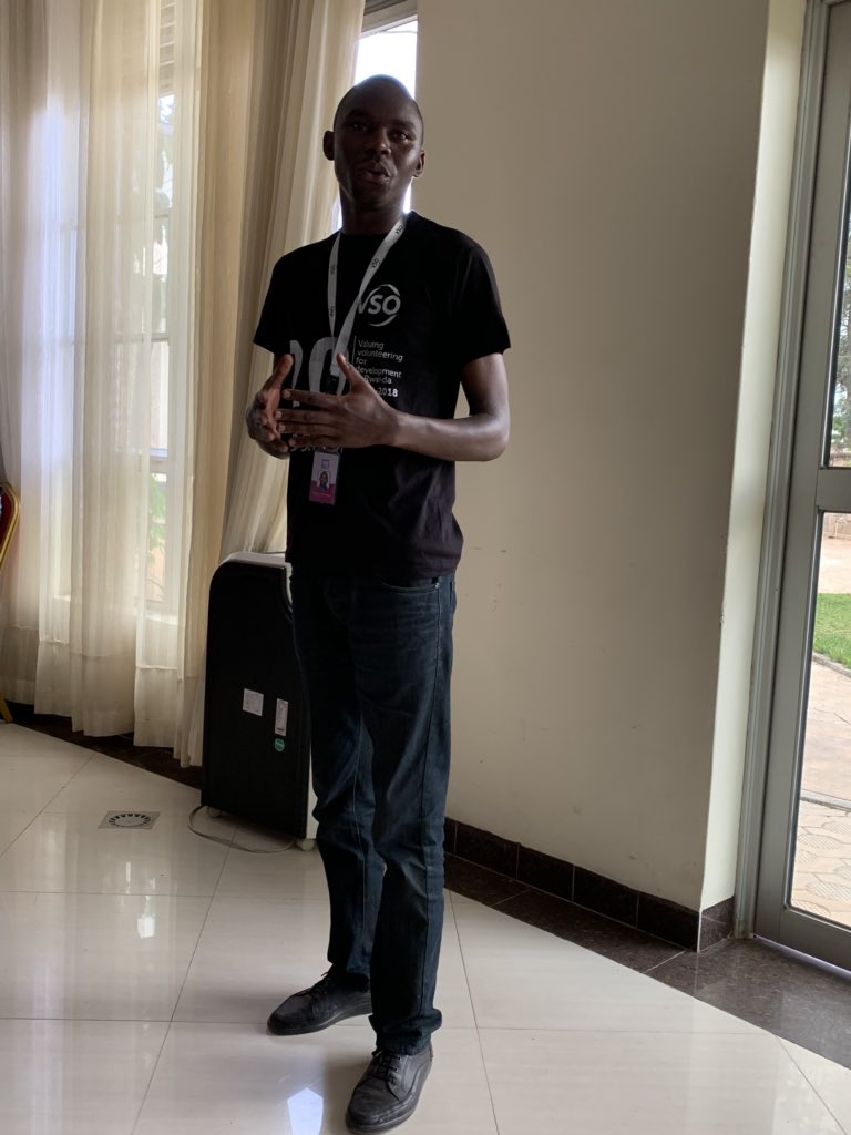 PapaDioufVSO's tweet photo. Ending a great Umuganda with 4 testimonies from International and National Volunteers... “there is no development without volunteerism”; “Umuganda means cooperation- key value of volunteerism” #VSORwandaAT20Years #VSOR #VSO20yearsumganda https://t.co/X3wkPYcavk