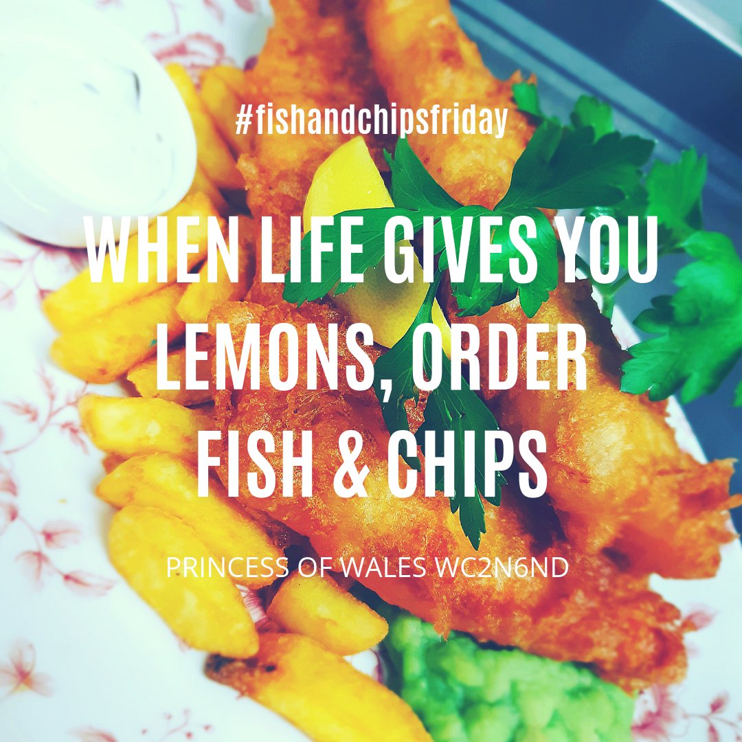 onlyroyalss's tweet photo. Treat yourself to delish Fish&amp;Chips this Friday @princessofwales

@nicholsonspubs #princessofwalespub #theprincess.ofwales #fishandchips #fridaytreat #dridayvives #nicholsonspubs #yumm #londonpub #london #pubnearcharingcross https://t.co/nit9lW9dPq