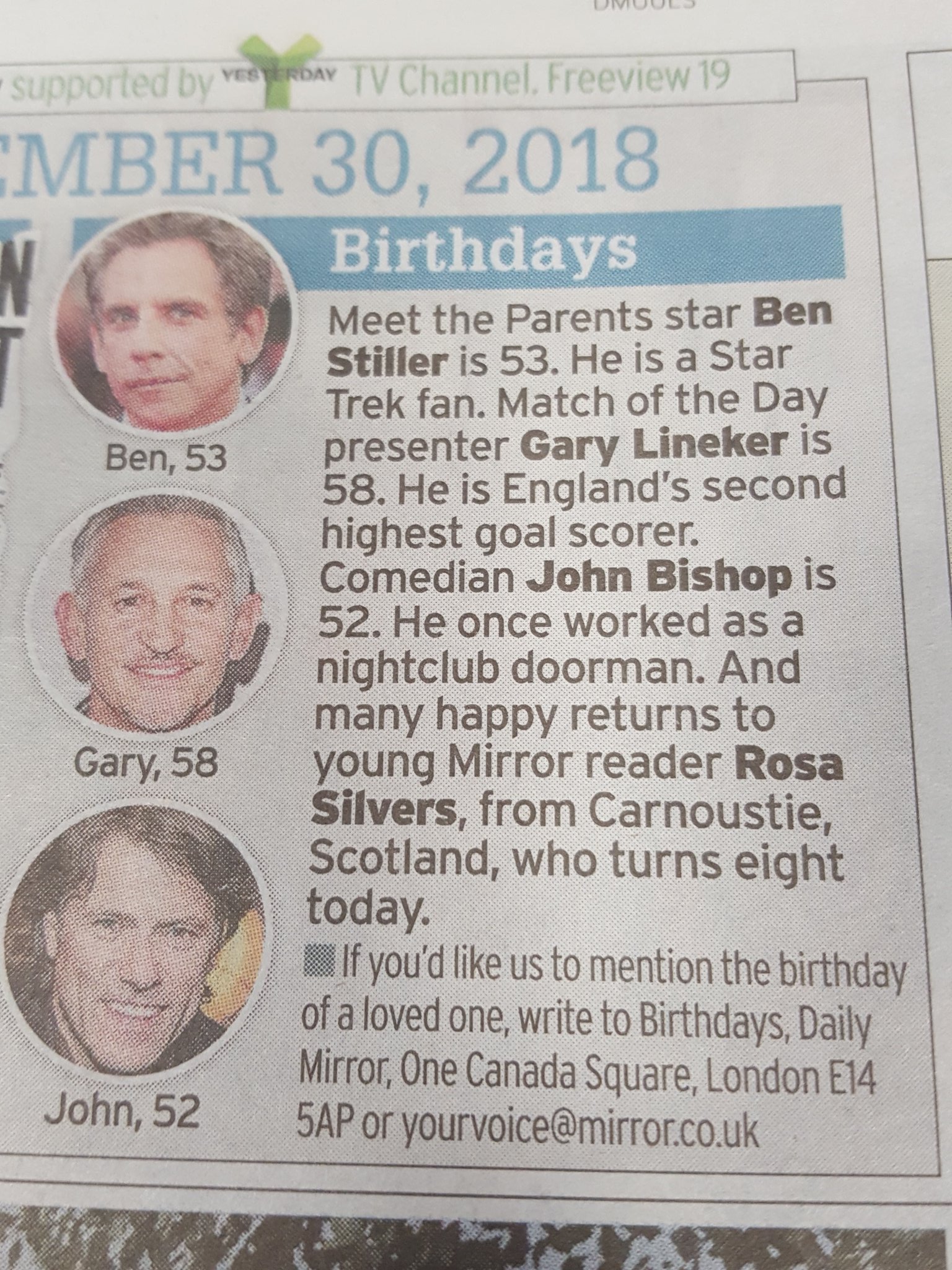   Two comedy legends & Ben Stiller. Happy birthday guys. 