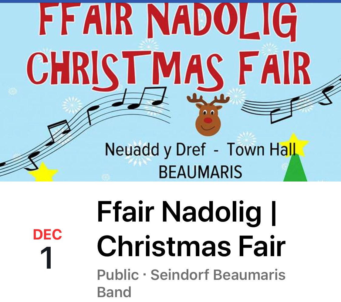 AngleseyScMedia's tweet photo. Lots of Christmas events on #Anglesey this weekend 👍 #Beaumaris #Amlwch #Llangefni https://t.co/FKDQZWhCRM