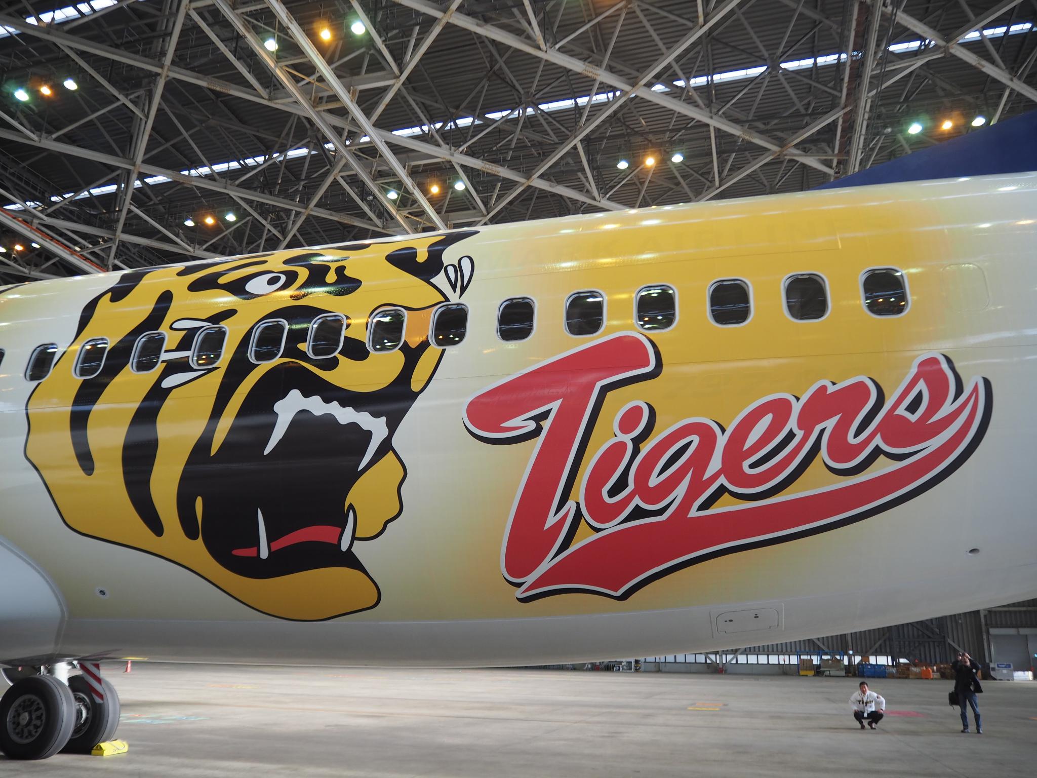 スカイマーク、トラ大きめ「タイガースジェット」 3代目就航