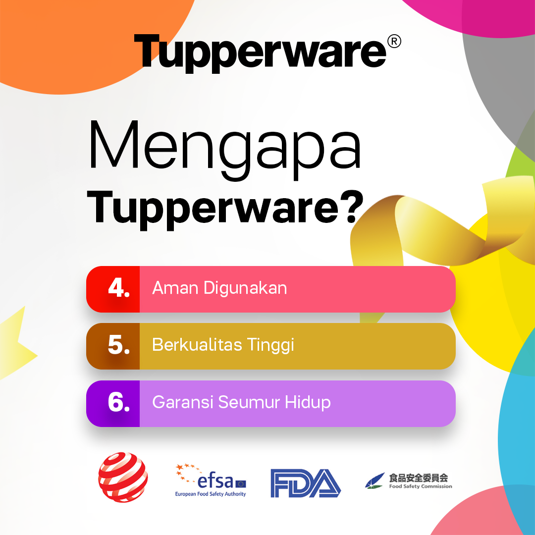 tupperwareID's tweet photo. Produk Tupperware yang berkualitas dan inovatif bisa membuat kamu meraih berbagai keuntungan jika bergabung bersama Tupperware lho! Yuk wujudkan semua impianmu sekarang https://t.co/QF08S8tLaa #TupperwareSejutaPeluang https://t.co/7wlixaeXc3