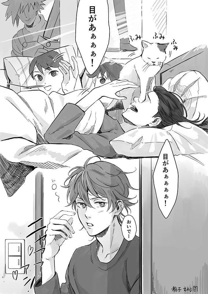 弟にしかなつかない猫に起こされるよしこ先生 