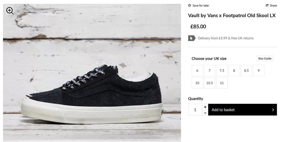 vault by vans x footpatrol old skool lx