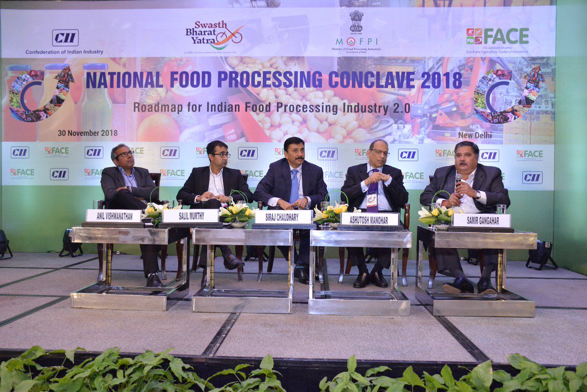 cii_face's tweet photo. Today’s consumer invests more in food now than ever before. They want transparency and engagement~@SamirGangahar, President, North India, @LeoBurnett at #CIIFoodProcessingConclave. #SwasthaBharath https://t.co/HPFaD8HMa1