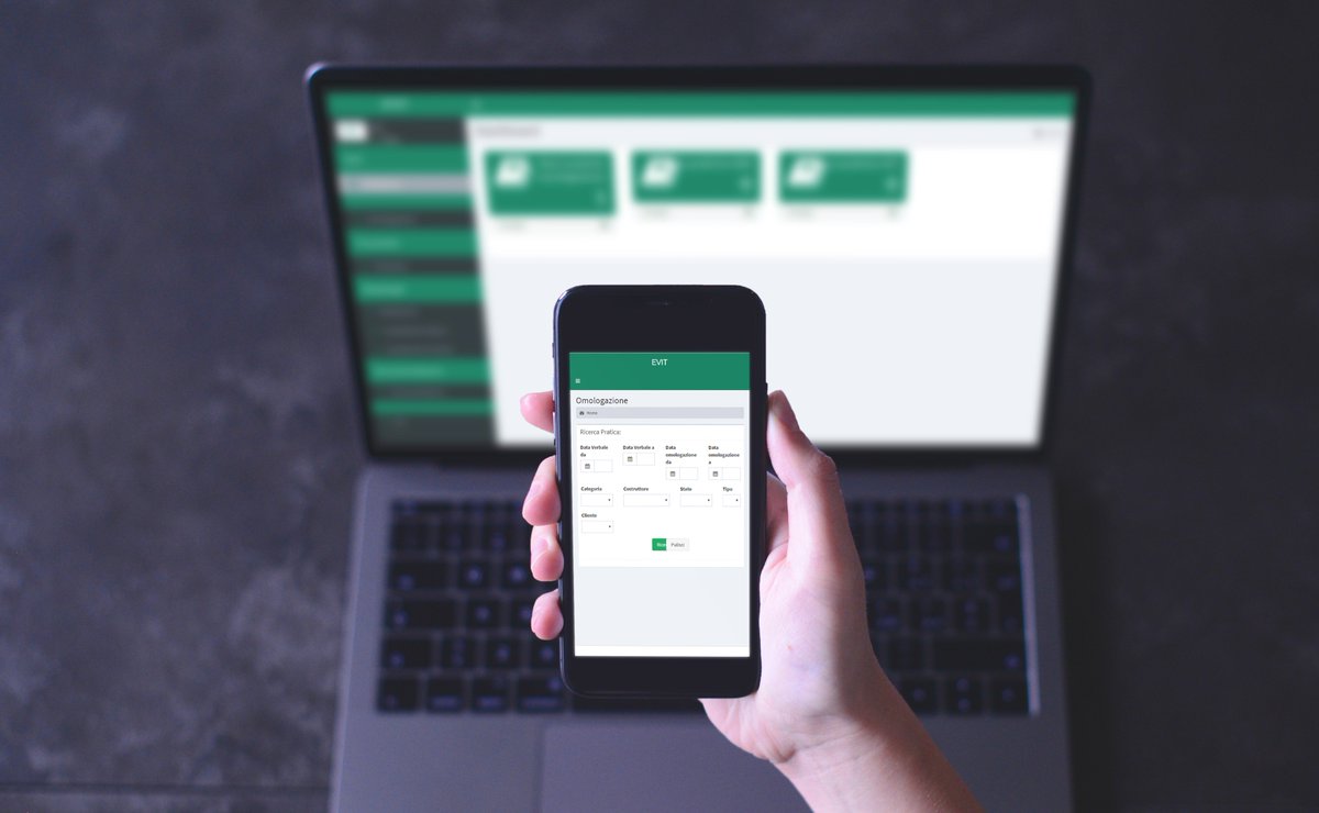 EvitSrl's tweet photo. E' online la nuova #EVIT #APP
una piattaforma che consente di consultare le proprie pratiche di #omologazione e seguirne lo stato di avanzamento.
Collegati a https://t.co/8BmQsCKxpy e nel menù principale clicca su EVIT APP-ACCEDI
#homologations #automotive #consulenza #veicoli https://t.co/mYrrBbRDsT