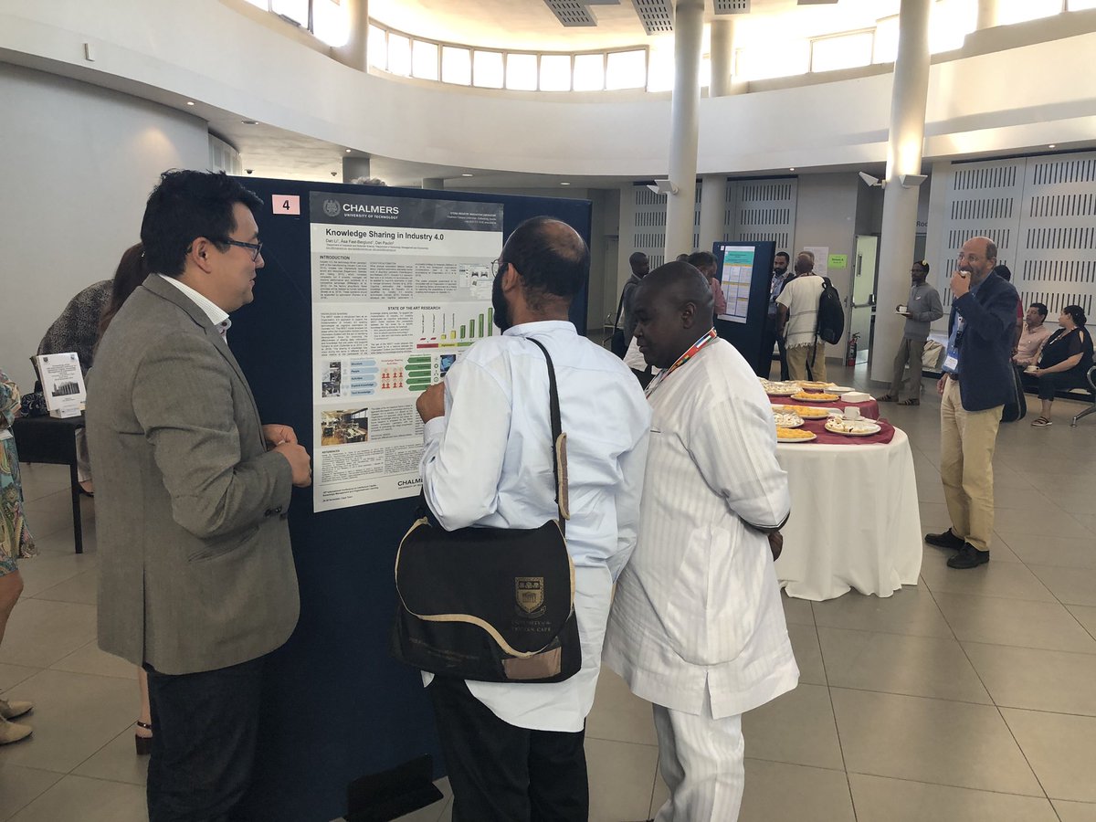 paulin_dan's tweet photo. Poster presentation time at #ICICKM18! @dandanlili presenting ”Knowledge sharing in Industry 4.0” @Production_AoA @ChalmersStudent https://t.co/x1t7UIXy5z