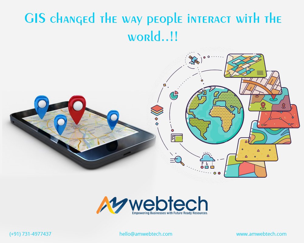 amwebtech's tweet image. #GIS changed the way people interact with the world..🌍!!
#Mapping #APIIntegrations #GoogleMaps #API #GPS #GISServices #Facilities #Google