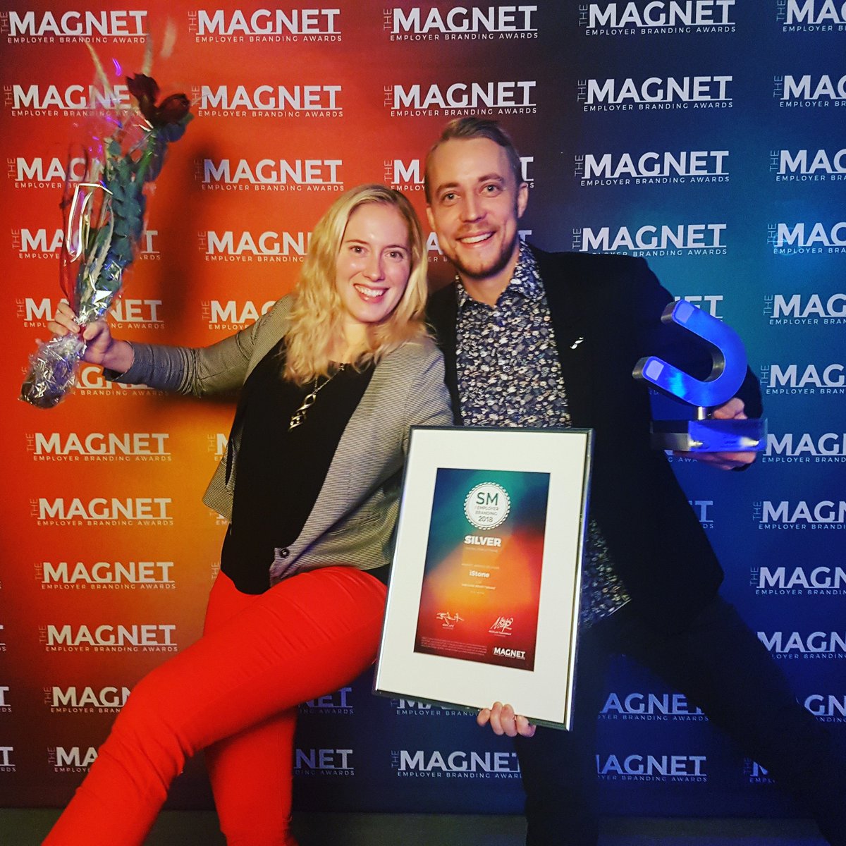 ✨ Hurra! Att jobba med inbound inom både rekrytering och marknadsföring visar sig vara en framgångssaga –  igår vann vi silver i SM i Employer Branding, kategori ”Digital förflyttning”. Gött mos, Alexander Tonelli, Jessica Svahnström och Miriam Fidler! ✨#magnetawards