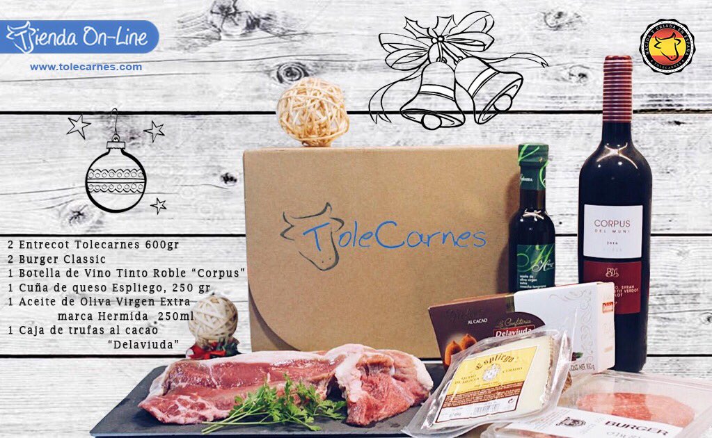 Tolecarnes's tweet photo. Regala en navidad esta CAJA GOURMET con los mejores productos seleccionados 🎁🥩🧀🍷🎁
¡Ya disponible en nuestra tienda online!
➡️ https://t.co/DzrzVC2jPz

#regalonavidad
#cajagourmet
#tolecarnes
#productosgourmet https://t.co/ARUm6TixtU