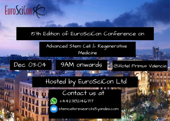 Visit  advanced-stemcells.euroscicon.com/registration
If you think you can break the #stereotype and revolutionize the treatment methodology using stem cells, then this #conference will serve the best platform to share and gain knowledge
#stemcellstherapy #stemcells #cordblood #Cancer
@ImmunologyNews