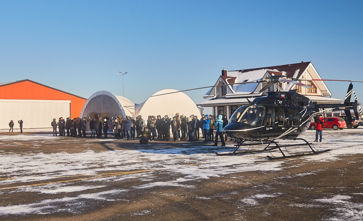 SKYF Unmanned Aerial Carrier was presented to over 70 partners, prospective clients and journalists at Demo Day in Kazan yesterday, November 29. Both Agro and Cargo versions were presented in 2 flight modes, one with spraying liquid and the other with a load of 100 kg.