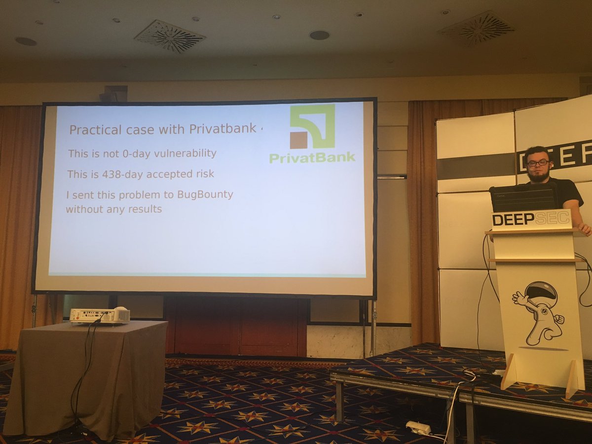 ddouhine's tweet image. Aleksandr Kolchanov shows us how to hack bank accounts using Instagram in a few steps. -&amp;gt; Keep your boarding pass safe. #DeepSec