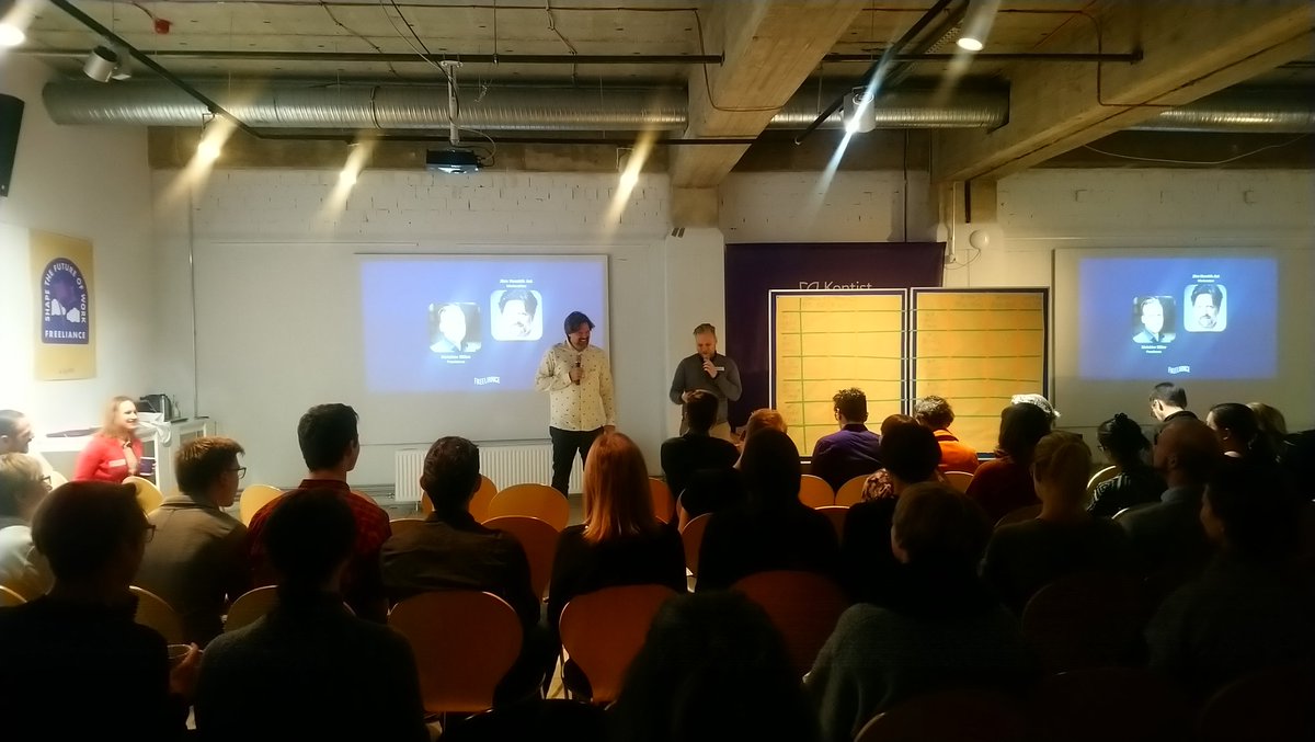 Kontist's tweet photo. Der erste Selbstständigentag geht los und wir sind für euch mit dabei. Danke an die #freeliance für die Planung des tollen Events. https://t.co/bu4n9FGAlI