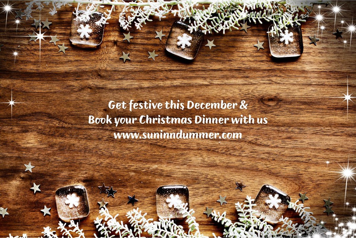 Christmas is almost here! Book your Christmas dinner at suninndummer.com #basingstoke #Christmas2018 #supportlocal #ukpubs #festive