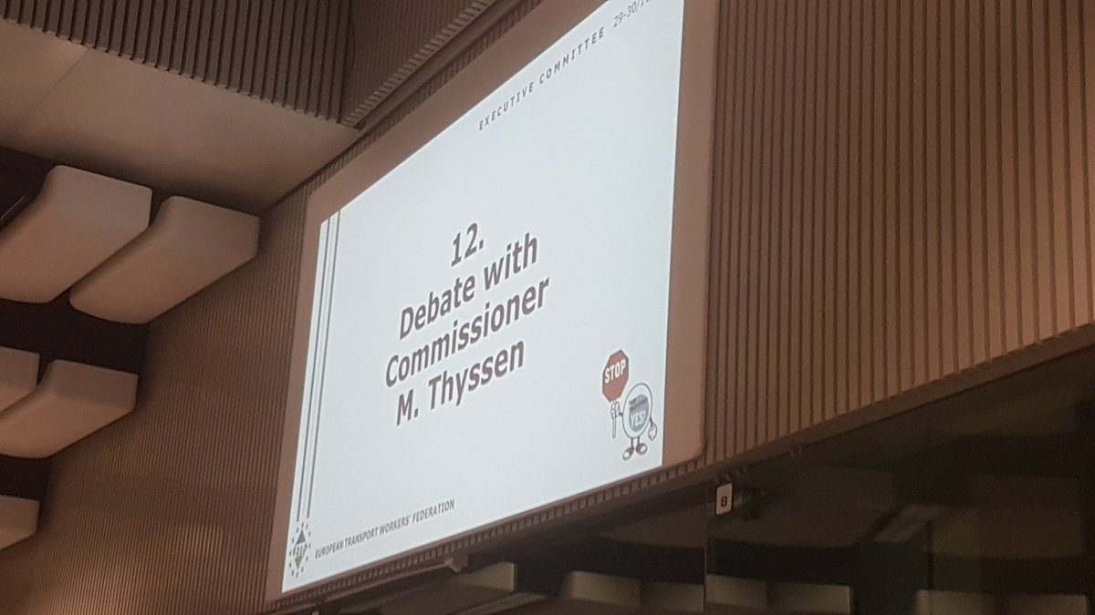 nick_loridan's tweet photo. Debate with Euro commissioner  
Marian Thijssen. Let's share our concerns about the working class in Europe ✊🏼
ETF Executive committee day 2. #ETF #FairTransport https://t.co/jcLynm7Re2