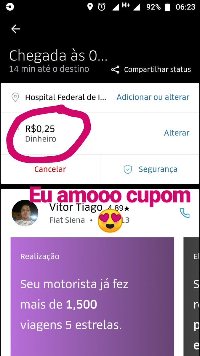 thamiresno's tweet photo. Paguei 0,25 centavos de Uber de Rio Comprido à Ipanema haha

Cupom: UBERNOVRJ18 

20$ de desconto válido até 02/12

#cupom #uber #uberrj #rj https://t.co/XdTke0JbbG