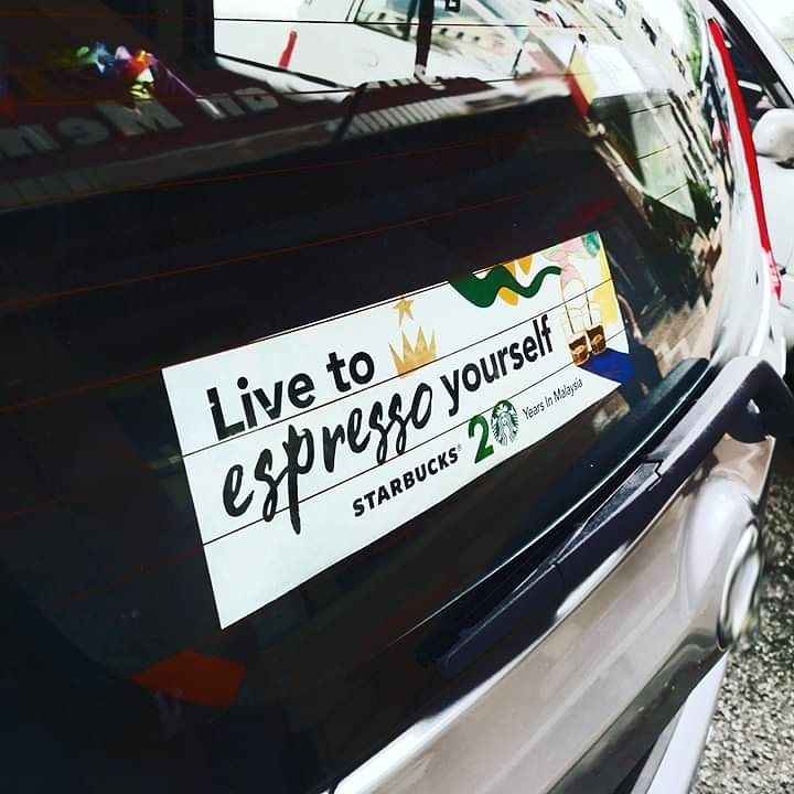 Starbucks Malaysia On Twitter Espresso Yourself With Our All New Window Sticker Available Through Our Drive Thru Window Only T Cs Apply Https T Co Cv6emwcxh7 Twitter