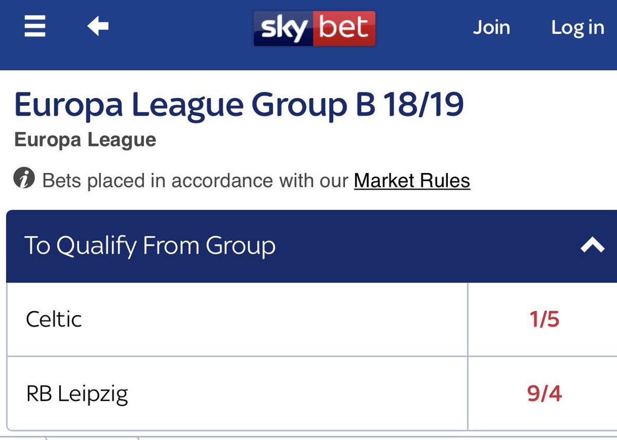 SteveHarrison_'s tweet photo. Skybet playing it safe with their Europa group betting #overround https://t.co/6lRus7KEEx