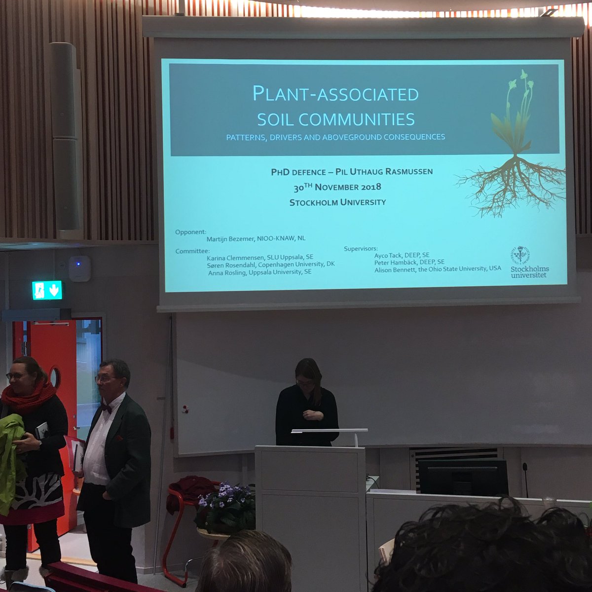 Monique Smith (@moniquesmith01) on Twitter photo My first thesis defence! Good luck @PilURasmussen 
#soilmicrobes #plantandsoil #ecology #phdchat #phddefence My first thesis defence! Good luck @PilURasmussen 
#soilmicrobes #plantandsoil #ecology #phdchat #phddefence