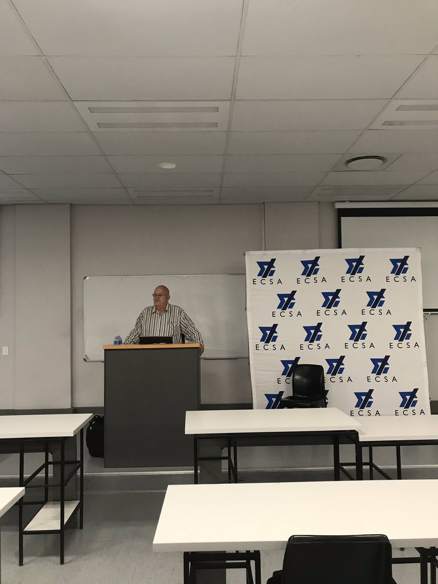 ECSAOfficial's tweet photo. Prof Diddier Nyembwe and Prof Hugh Jeffery are facilitating the Accreditation workshop in Bloem @central_cut As we reach the final day and final leg of the workshop for 2018 #AccreditationWorkshop https://t.co/MRK4VqcroK