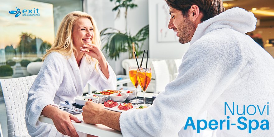 ExitSpa's tweet image. Il nostro Aperi-Spa è l’ideale per abbandonare stress e preoccupazioni. Da noi puoi gustare il #relax tutti i giorni, dal martedì alla domenica, con un pacchetto davvero unico e speciale. Scegli subito quando approfittarne. Ti aspettiamo! bit.ly/2PbgHGx