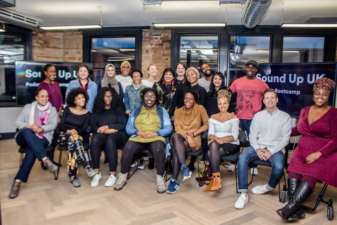 shoutoutldn's tweet photo. The @EveningStandard had plenty to say about the success of the #SoundUpUK @SpotifyUK bootcamp in bringing more diversity to podcasts!
Find out what they had to say: https://t.co/45b66KL4FD https://t.co/B1HIPTU2TO