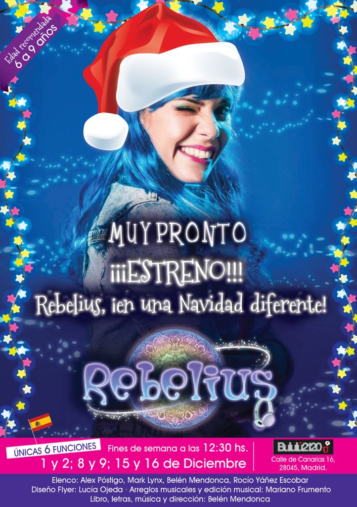 Vuelve a Madrid! <a href="/RebeliusSoy/">Rebelius</a> una extraterrestre muy guay ! En🎄Una Navidad diferente🎄 Sab y Dom12:30hs <a href="/MadridTeatro/">Madrid Teatro</a> <a href="/demamasdepapas/">Mamas & Papas - EL PAÍS</a>