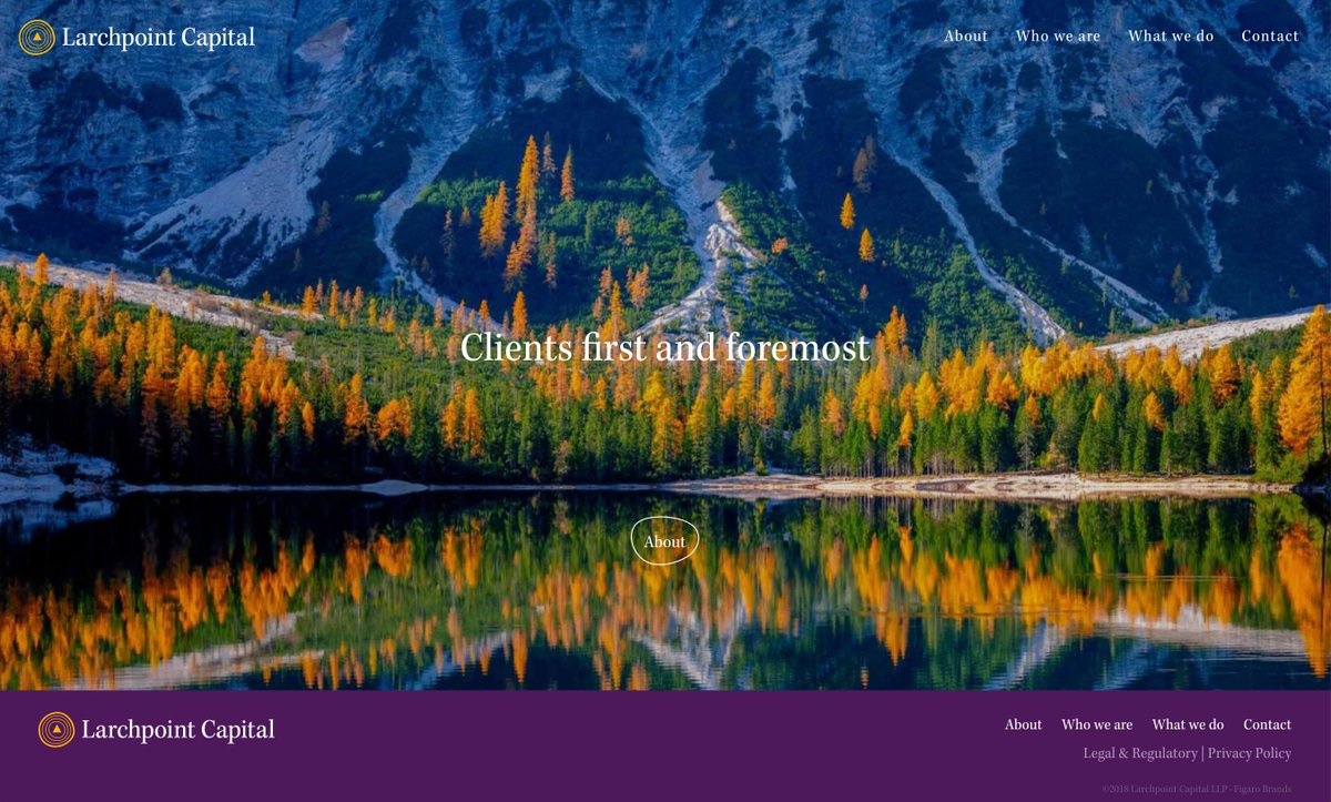 Introducing our latest brand, Larchpoint Capital. Guardians of your capital.
 larchpoint.com