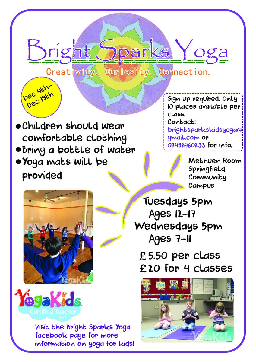 New! Teen yoga classes <a href="/corshamcampus/">Springfield</a> Tuesday <a href="/5pm/">5pm.co.uk</a> in the Methuen room. First class only £4.00 instead of £5.50 to let your teens try it out. Get in touch or sign up online booking.appointy.com/brightsparksyo…
<a href="/CorshamWhatsOn/">Corsham What's On</a> @CorshamTC @WiltsSport <a href="/time_for_mum/">Time For Mum</a> <a href="/wiltscouncil/">Wiltshire Council #WiltshireTogether</a> @CorshamYouthRFC