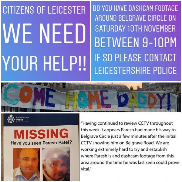 LenaKVaria's tweet photo. @missingpeople 20 days have passed and we are no closer to understanding where Paresh Patel is. Please RT and help us &amp; @leicspolice to #findpareshpatel and bring him home safely to his 2 young boys, wife &amp; family. Even the smallest bit of info could be vital #leicester #missing https://t.co/ClCRj5S4W8