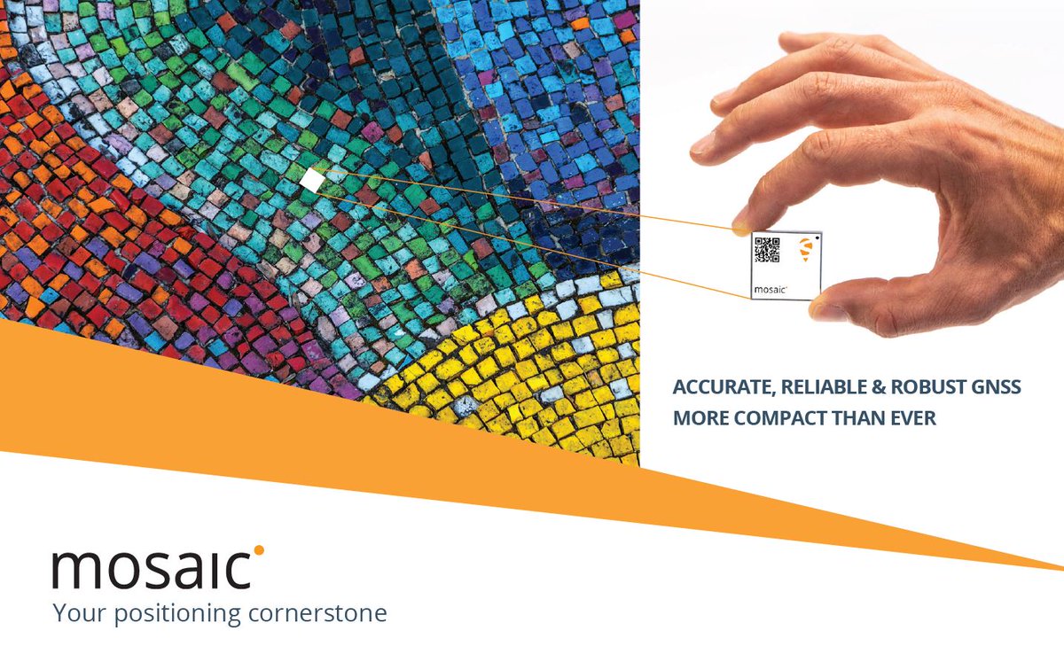 Septentrio's tweet photo. We officially announce mosaic, our High Quality GNSS module receiver. Read up our news release https://t.co/Ih7wspZKIj or check https://t.co/PrIUDgsLO0
#mosaic #GNSSReceiver #breakingnews #ModuleReceiver https://t.co/3wHQbfNeph