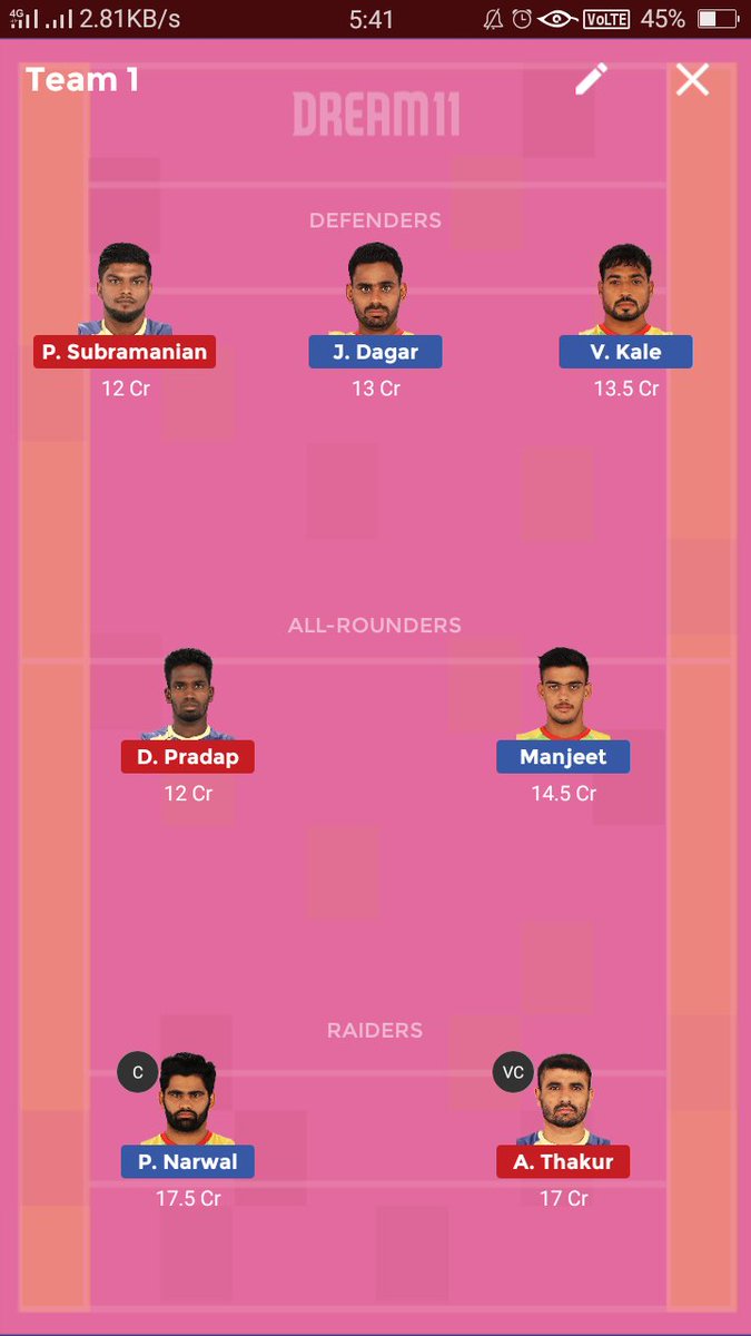 NSFantasyClub's tweet photo. #DELvsJAI
#PATvsTAM
#ProkabaddiLeague
#Dream11Team
FRIEND'S Like, Share, Retweet https://t.co/3qra7WlDyi
