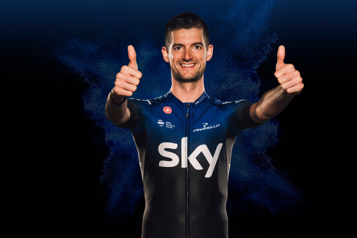 What do you think of our new kit? I love it 👌 #whereiswout #teamsky #castelli #thumbsup #smilingisforfree