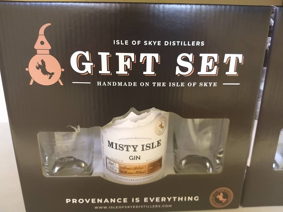 Great gift ideas for the gin lover in your life with the new Mulled Christmas Gin from the Isle Of Skye Distillers. And these great gift packs with a bottle of Misty Isle and two glasses.