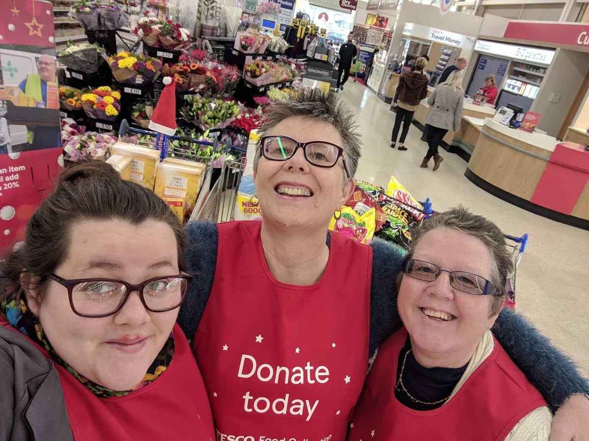 We had a fantastic response yesterday at our Big Tesco collection. Plus 3 trolleys filled overnight. All bright and bushy tailed to start a new day. If you are in Tesco today in whatever town etc please go say hi to the Foodbank volunteers...#EveryCanHelps