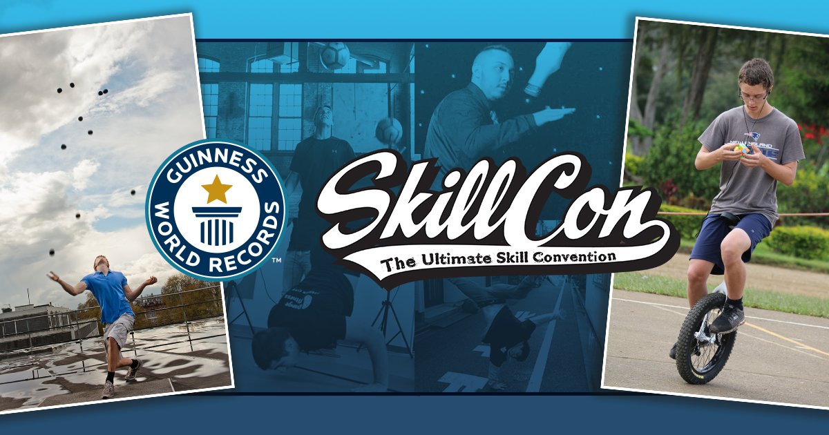 GWR's tweet photo. Our records team will be checking out the talents at #Skillcon, Las Vegas Dec 14-16 at @RioVegas - looking to discover more potential record-breakers! https://t.co/wf1BQdpX9g